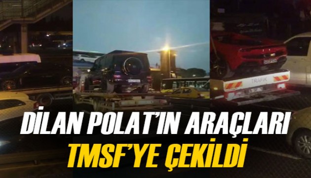 Dilan Polat'ın araçları TMSF'ye çekildi, konvoyu görenler şaşkına döndü