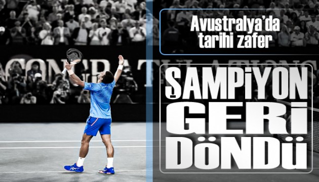 Avustralya Açık'ta şampiyon onuncu kez Djokovic