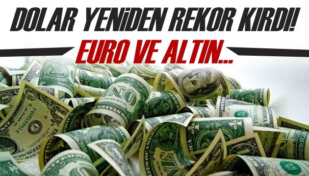 Dolar ve Euro'dan yeni rekor!