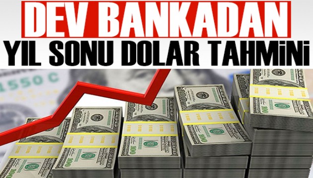 Dev bankadan yıl sonu için dolar/TL tahmini