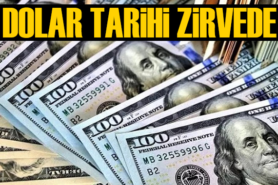 Dolar tarihi zirveyi gördü