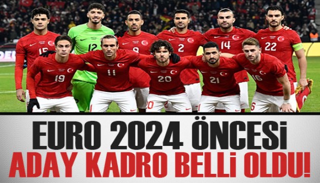 Türkiye, EURO 2024 geniş kadrosunu açıkladı