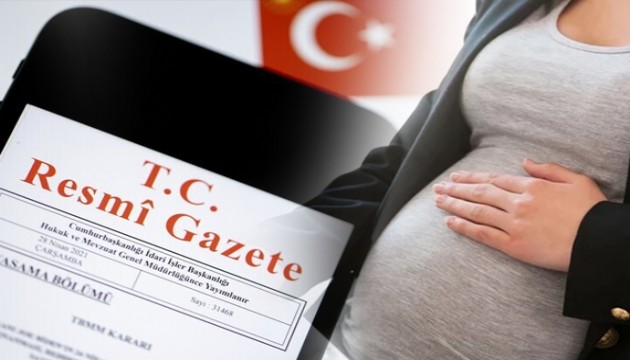 Doğum izni düzenlemesi Resmi Gazete'de