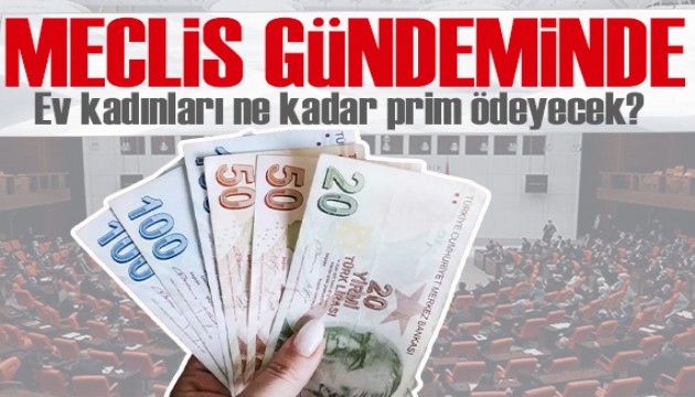 Meclis gündeminde! Ev kadınları ayda ne kadar prim ödeyerek emekli olabilecek?