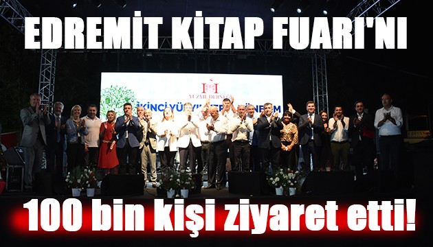 Edremit Kitap Fuarı'nı 100 bin kişi ziyaret etti!