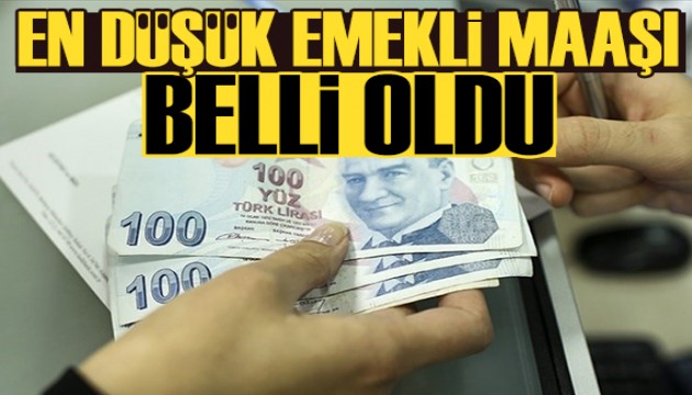 En düşük emekli maaşı belli oldu