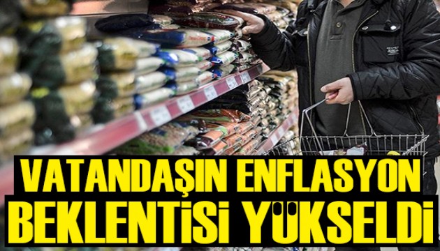 Vatandaşın enflasyon beklentisi yükseldi: Merkez Bankası açıkladı