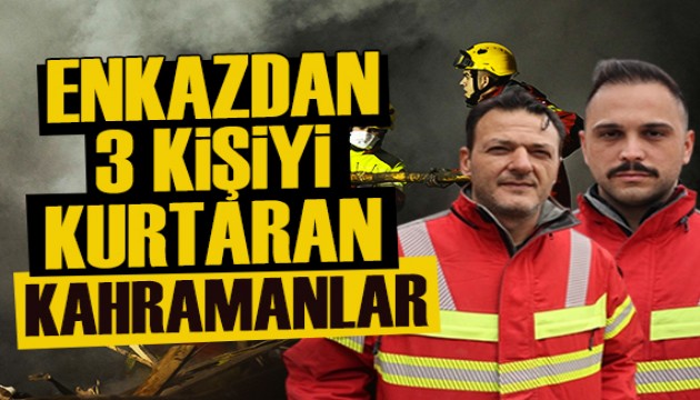 Konya'da çöken binadan 3 kişiyi kurtaran itfaiyeciler o anları anlattı