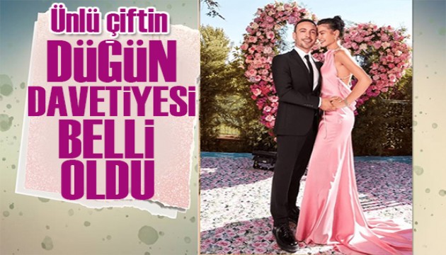 Demet Özdemir ve Oğuzhan Koç'un düğün davetiyesi belli oldu