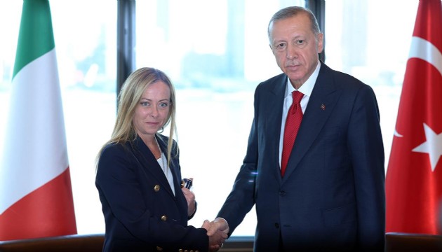 Cumhurbaşkanı Erdoğan İtalya Başbakanı Meloni'yi kabul etti