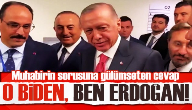 Erdoğan'dan Joe Biden sorusuna cevap: O Biden, ben de Erdoğan!