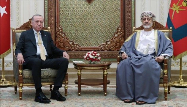 Erdoğan Umman Sultanı ile görüştü