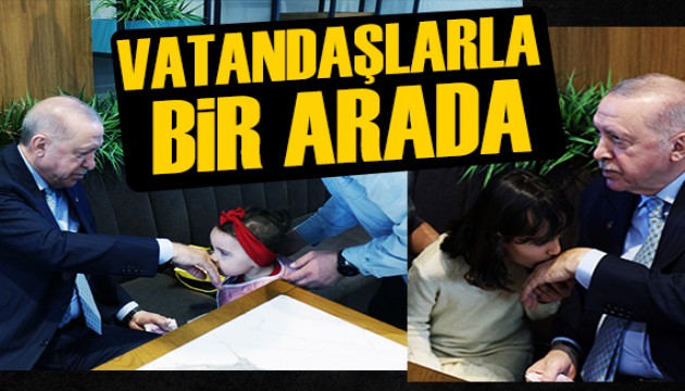 Cumhurbaşkanı Erdoğan vatandaşlarla bir araya geldi