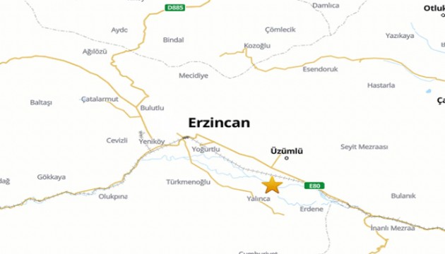 Erzincan'da bir deprem daha
