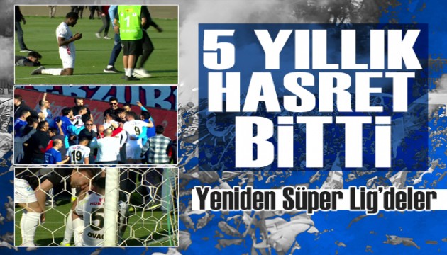 Erzurumspor yeniden Süper Lig'de