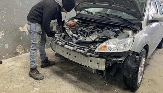 Kar sonrası kaportacılarda yoğun mesai