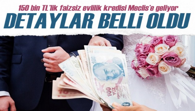 Evleneceklere müjde! 150 bin TL'lik faizsiz evlilik kredisinin detayları belli oldu