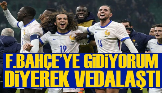 'Fenerbahçe'ye gidiyorum' diyerek veda etti!