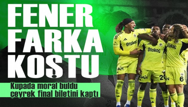 Fenerbahçe Ziraat Türkiye Kupası'nda çeyrek finalde