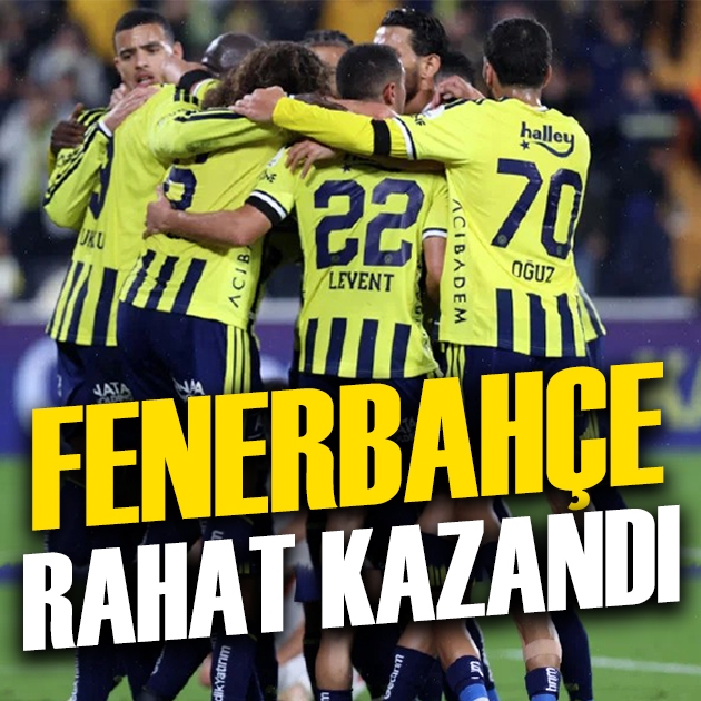 Fenerbahçe’den 3 gollü galibiyet: Alanyaspor’u rahat geçti