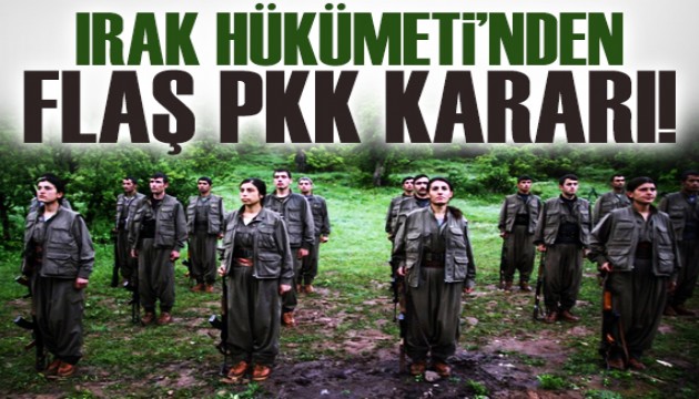 Irak'tan PKK kararı: 'Yasaklı örgüt' ifadesi kullanılacak