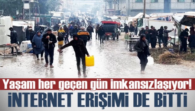 Gazze'nin güneyinde internet hizmetleri kesildi!