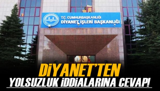 Diyanet'ten yolsuzluk iddialarına cevap