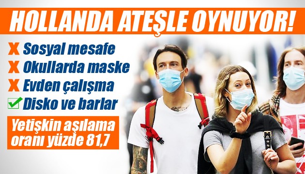 Hollanda'da sosyal mesafe kuralı dahil bir dizi kısıtlama 25 Eylül'de kaldırılıyor