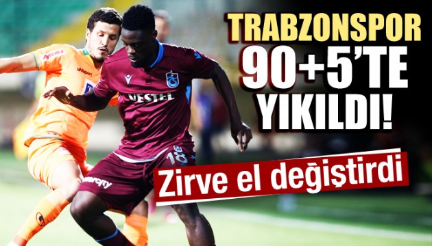 Trabzonspor 90+5'te yıkıldı!