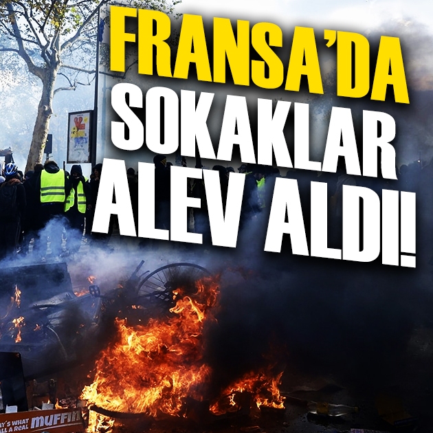 Fransa’da protestolar şiddetlendi: Tarihi bina yakıldı, belediye basıldı