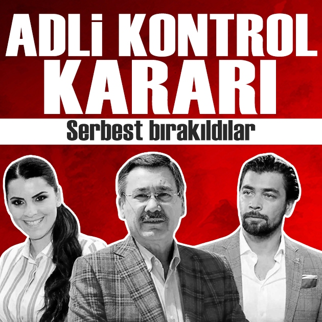 Melih Gökçek'in oğlu ve gelini adli kontrol ile serbest bırakıldı