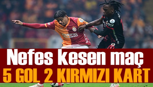 İstanbul'da nefes kesen maç: 5 gol 2 kırmızı kart!