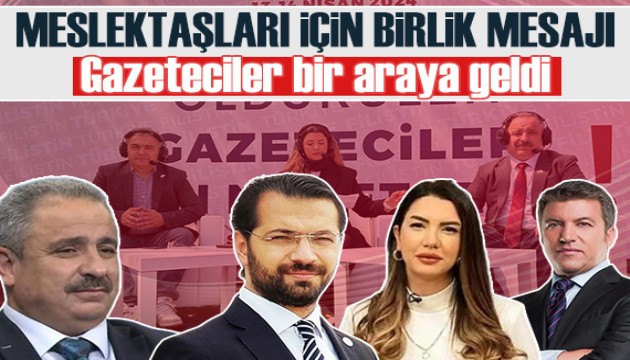 Gazeteciler Gazze'de öldürülen meslektaşları için bir araya geldi