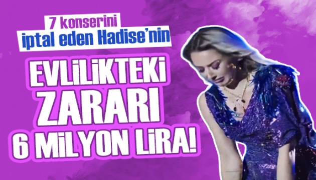 Hadise'nin evlilikten sonraki zararı ortaya çıktı!