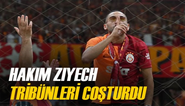 Hakim Ziyech, Galatasaray taraftarını mest etti!