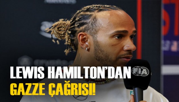 F1 Şampiyonu Lewis Hamilton'dan Gazze mesajı!