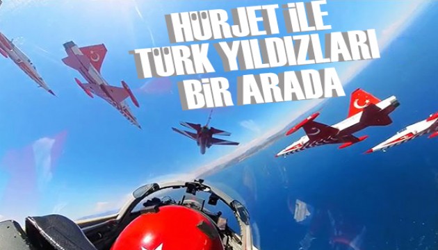 HÜRJET ile Türk Yıldızları'ndan nefes kesen gösteri