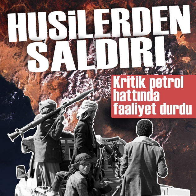 Husilerin saldırıları sonrası kritik petrol boru hattı faaliyetini durdurdu