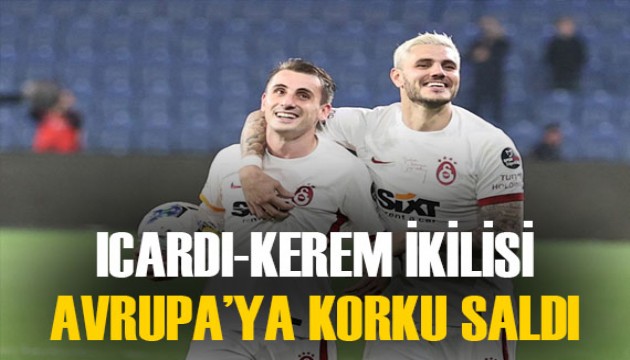 Mauro Icardi-Kerem Aktürkoğlu ikilisi Avrupa'ya tehdit oluşturuyor