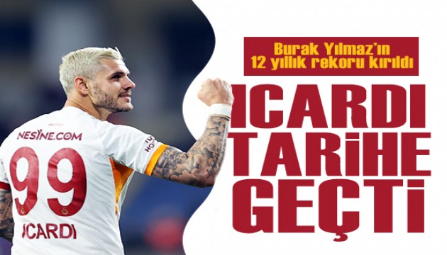 Mauro Icardi, Burak Yılmaz'ın 12 yıllık rekorunu tarihe gömdü!