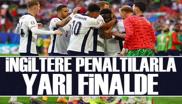 İngiltere yarı finale penaltılarla çıktı