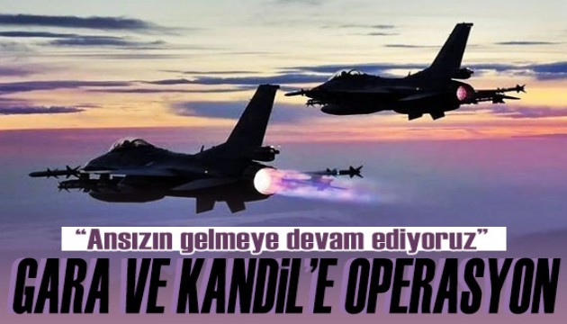 MSB'den Gara ve Kandil'e hava operasyonu! 12 hedef imha edildi