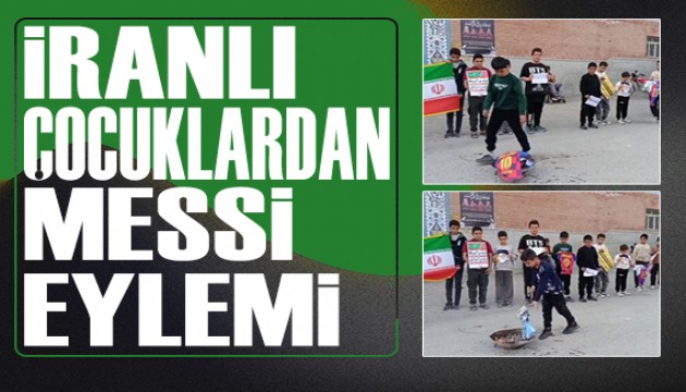 İranlı çocuklar Messi formalarını yaktı
