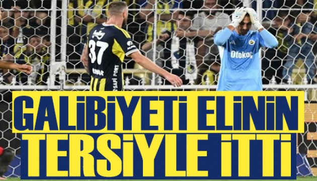 Fenerbahçe galibiyeti elinin tersiyle itti | Spor manşetleri