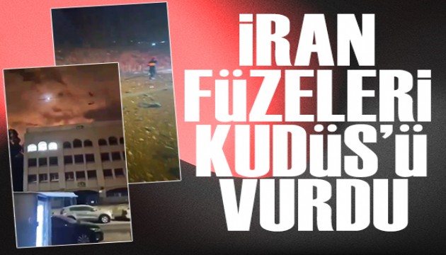 İran füzeleri Kudüs'ü vurdu