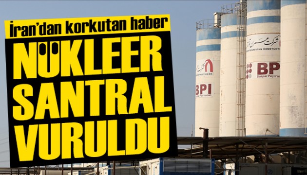 İran'da nükleer santrale füze isabet etti!