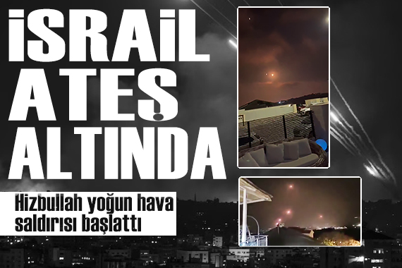 İsrail ateş altında: Hizbullah'tan yoğun saldırı