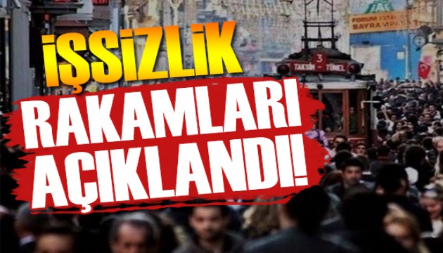 İşsizlik rakamları açıklandı!