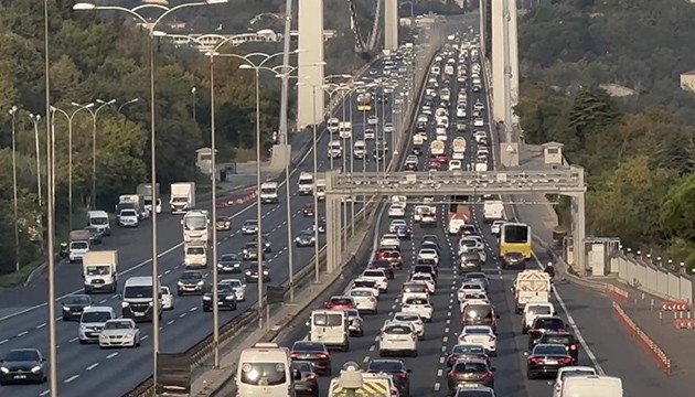 İstanbul'da trafik yoğunluğu arttı