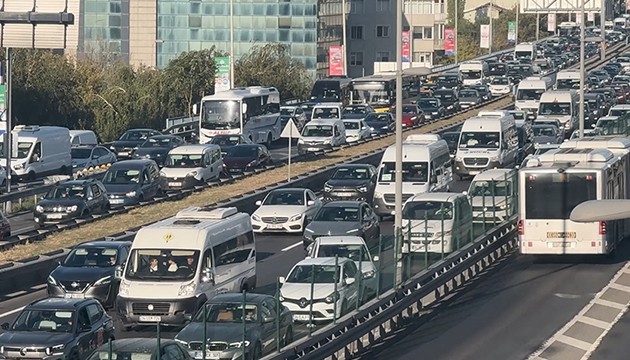 İstanbul'da trafik yoğunluğu